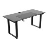 ULTRADESK UPLIFT Biurko 160X75 cm, 72-118 cm, czarno-czarny