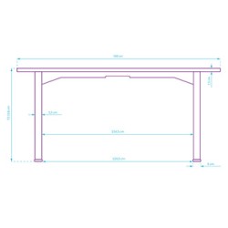 ULTRADESK UPLIFT Biurko 160X75 cm, 72-118 cm, czarno-czarny