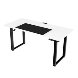 ULTRADESK UPLIFT Biurko 160x75 cm, 72-118 cm, czarno-biały