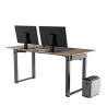 ULTRADESK UPLIFT Biurko 160x75 cm, 72-118 cm, czarno-brązowy