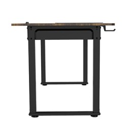 ULTRADESK UPLIFT Biurko 160x75 cm, 72-118 cm, czarno-brązowy