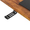 ULTRADESK UPLIFT Biurko 160x75 cm, 72-118 cm, czarno-brązowy