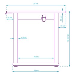 ULTRADESK UPLIFT Biurko 160x75 cm, 72-118 cm, czarno-brązowy