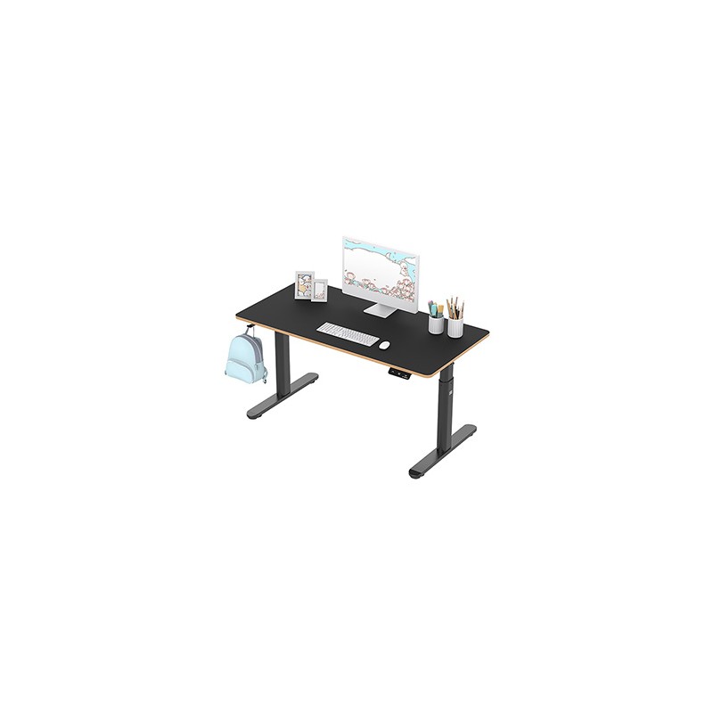 ULTRADESK PULSAR Biurko dla dzieci z elektryczną regulacją wysokości z uchwytem słuchawki i kable 120X60 cm, czarny
