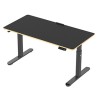 ULTRADESK PULSAR Biurko dla dzieci z elektryczną regulacją wysokości z uchwytem słuchawki i kable 120X60 cm, czarny