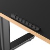 ULTRADESK PULSAR Biurko dla dzieci z elektryczną regulacją wysokości z uchwytem słuchawki i kable 120X60 cm, czarny