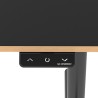 ULTRADESK PULSAR Biurko dla dzieci z elektryczną regulacją wysokości z uchwytem słuchawki i kable 120X60 cm, czarny