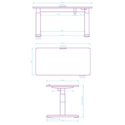 ULTRADESK PULSAR Biurko dla dzieci z elektryczną regulacją wysokości z uchwytem słuchawki i kable 120X60 cm, czarny