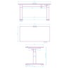 ULTRADESK PULSAR Biurko dla dzieci z elektryczną regulacją wysokości z uchwytem słuchawki i kable 120X60 cm, czarny