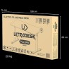 ULTRADESK PULSAR Biurko dla dzieci z elektryczną regulacją wysokości z uchwytem słuchawki i kable 120X60 cm, czarny