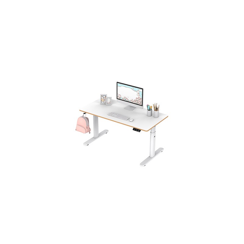 ULTRADESK PULSAR Biurko dla dzieci z elektryczną regulacją wysokości z uchwytem słuchawki i kable 120X60 cm, biały