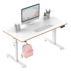 ULTRADESK PULSAR Biurko dla dzieci z elektryczną regulacją wysokości z uchwytem słuchawki i kable 120X60 cm, biały