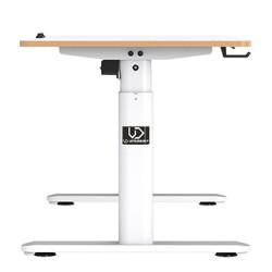 ULTRADESK PULSAR Biurko dla dzieci z elektryczną regulacją wysokości z uchwytem słuchawki i kable 120X60 cm, biały