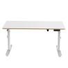 ULTRADESK PULSAR Biurko dla dzieci z elektryczną regulacją wysokości z uchwytem słuchawki i kable 120X60 cm, biały