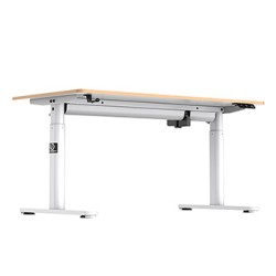 ULTRADESK PULSAR Biurko dla dzieci z elektryczną regulacją wysokości z uchwytem słuchawki i kable 120X60 cm, biały