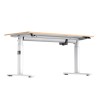 ULTRADESK PULSAR Biurko dla dzieci z elektryczną regulacją wysokości z uchwytem słuchawki i kable 120X60 cm, biały
