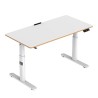 ULTRADESK PULSAR Biurko dla dzieci z elektryczną regulacją wysokości z uchwytem słuchawki i kable 120X60 cm, biały