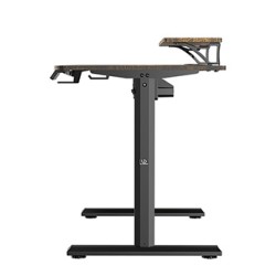 ULTRADESK HIGHLANDER BROWN Biurko z elektryczną regulacją wysokości z uchwytem słuchawki i kable 120X60 cm, brązowy