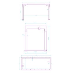 Ultradesk UPLIFT FRAME Stelaż / podstawa biurka elektycznie regulowany czarny