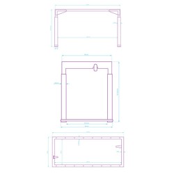Ultradesk UPLIFT FRAME Stelaż / podstawa biurka z elektryczną regulacją wysokości 90 kg nośność, biały