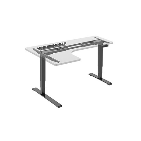 Powerton ERGO EDGE Stelaż rama biurka narożnego z elektryczną regulacją wysokości 125 kg nośność, czarny