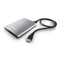 Verbatim zewnętrzny dysk twardy, Store N Go, 2.5", USB 3.0 (3.2 Gen 1), 2TB, 2000GB, 53189, srebrny