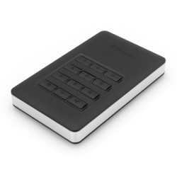 Verbatim zewnętrzny dysk twardy, Store N Go Secure Portable, 2.5", USB 3.0 (3.2 Gen 1), 2TB, 2000GB, 53403, czarny, szyfrowany, 