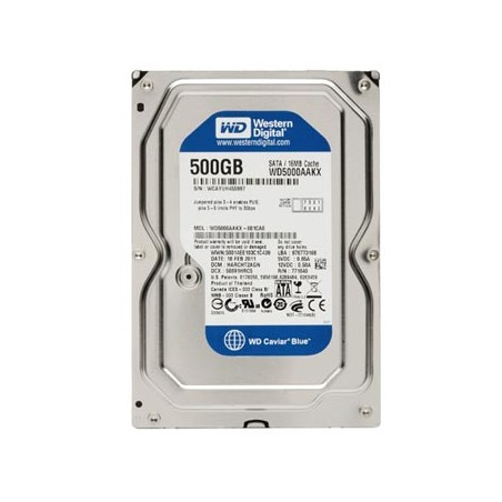Western Digital wewnętrzny dysk twardy, WD Blue, 3.5", SATA III, 0,5TB, 500GB, WD5000AAKX