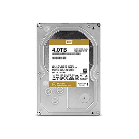 Western Digital wewnętrzny dysk twardy, WD Gold Raid, 3.5", SATA III, 4TB, 4000GB, WD4002FYYZ
