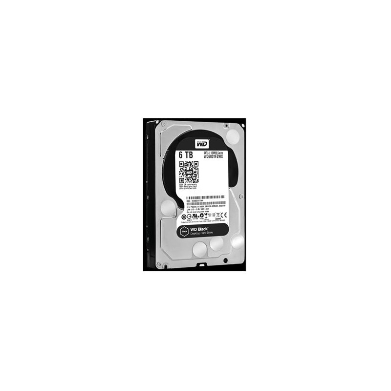 Western Digital wewnętrzny dysk twardy, WD Black, 3.5", SATA III, 6TB, 6000GB, WD6001FZWX