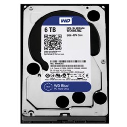 Western Digital wewnętrzny dysk twardy, WD Blue, 3.5", SATA III, 6TB, 6000GB, WD60EZRZ