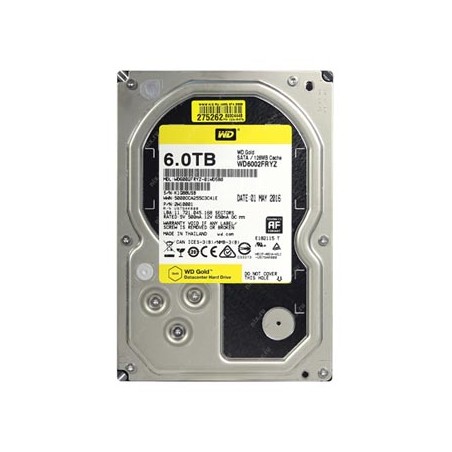 Western Digital wewnętrzny dysk twardy, WD Gold Raid, 3.5", SATA III, 6TB, 6000GB, WD6002FRYZ