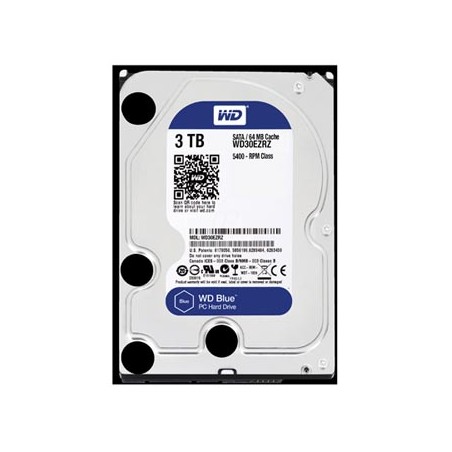 Western Digital wewnętrzny dysk twardy, WD Blue, 3.5", SATA III, 3TB, 3000GB, WD30EZRZ