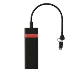 Obudowy dysku SSD M.2 NVMe, Verbatim, USB-C (3.2 Gen 2), 32261, czarno/czerwony