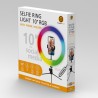 Powerton LIFE RING LIGHT, lampa pierścieniowa 10 ", regulacja barwy i intensywności światła, uchwyt telefonu i tripod