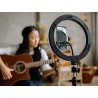 Powerton LIFE RING LIGHT, lampa pierścieniowa 13", regulacja barwy i intensywności światła, uchwyt telefonu i statyw, EOL