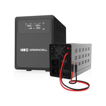 Green Cell Nieprzerwany power zasilanie UPS 800VA 500W z LCD display PowerCore 12 VDC