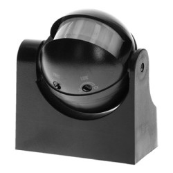 Czujnik ruchu 230V 50Hz, 12m, max. 1200W, czarny, ORNO, 180°, IP44, podczerwień