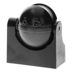 Czujnik ruchu 230V 50Hz, 12m, max. 1200W, czarny, ORNO, 180°, IP44, podczerwień