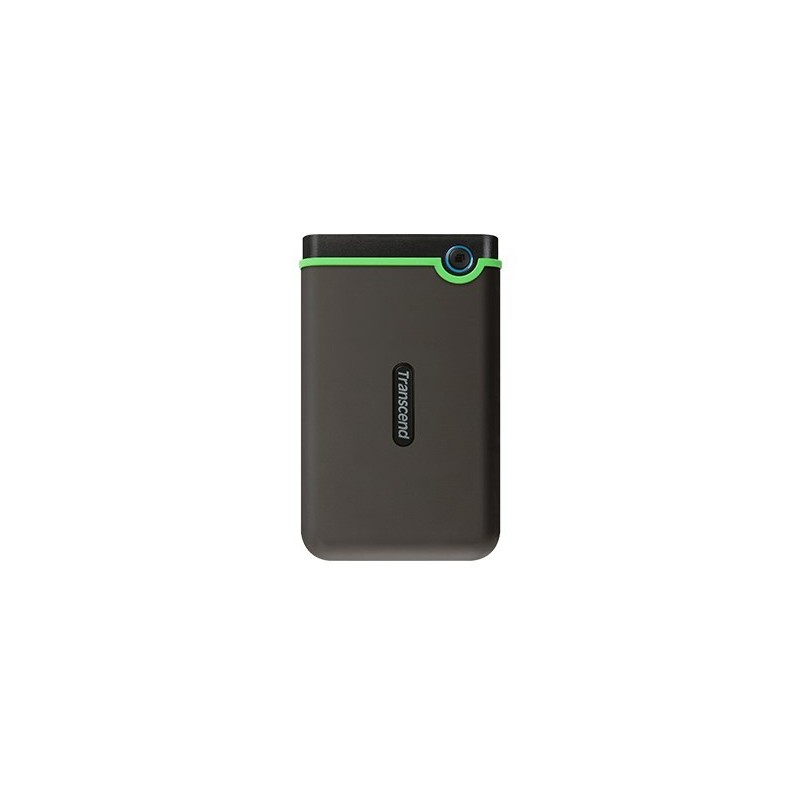 Transcend StoreJet 25M3C zewnętrzny dysk twarde 2 TB 2.5" USB Type-C 3.2 Gen 1 (3.1 Gen 1) Czarny, Zielony