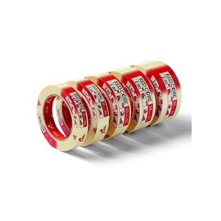 Taśma Pakowa, RED CORE, maskująca, Schuller Eh,klar, żółta, 30mm, 50m