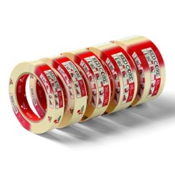 Taśma Pakowa, RED CORE, maskująca, Schuller Eh,klar, żółta, 50mm, 50m