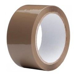 Taśma Pakowa, silny klej, mrozoodporna, hotmelt, brązowa, 48mm, 60m