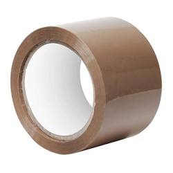 Taśma Pakowa, silny klej, mrozoodporna, hotmelt, brązowa, 48mm, 60m
