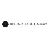 Zestaw kluczy imbusowych 09-517, 1,5-6 mm, zestaw 7 szt, NEO TOOLS