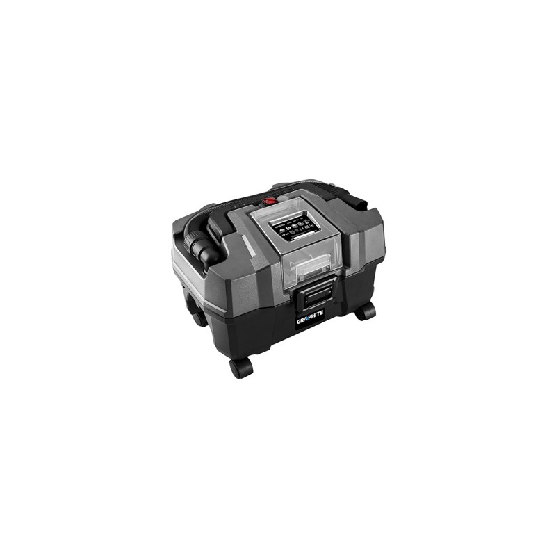 Odkurzacz warsztatowy 58GE105, zasilanie akumulatorem, 18V, Graphite
