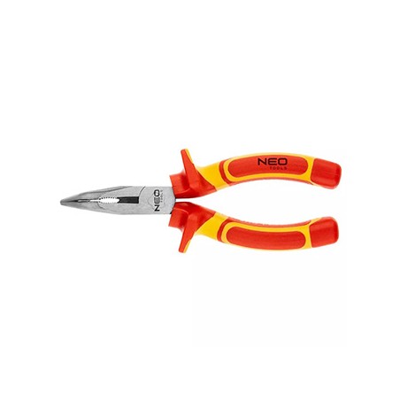 Kleszcze wydłużone wygięte, 160mm, CRV, polerowany, NEO TOOLS