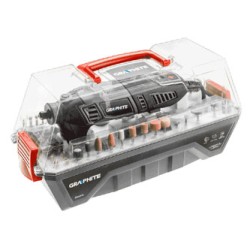Szlifierka oscylacyjn 59G019, przewód, 230V, 190 różnych narzędzi, Graphite