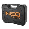 Zestaw kluczy nasadowych, 10-060, stal chromowo-wanadowa, walizka, Neo Tools