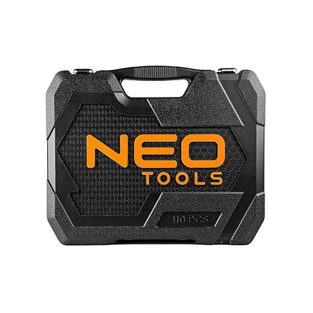 Zestaw kluczy nasadowych, 10-066, stal chromowo-wanadowa, walizka, Neo Tools